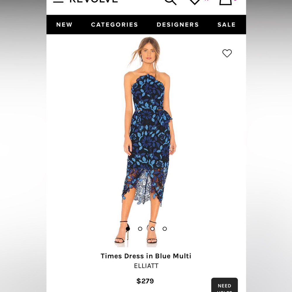 COPY - COPY - Elliatt Times Dress blue